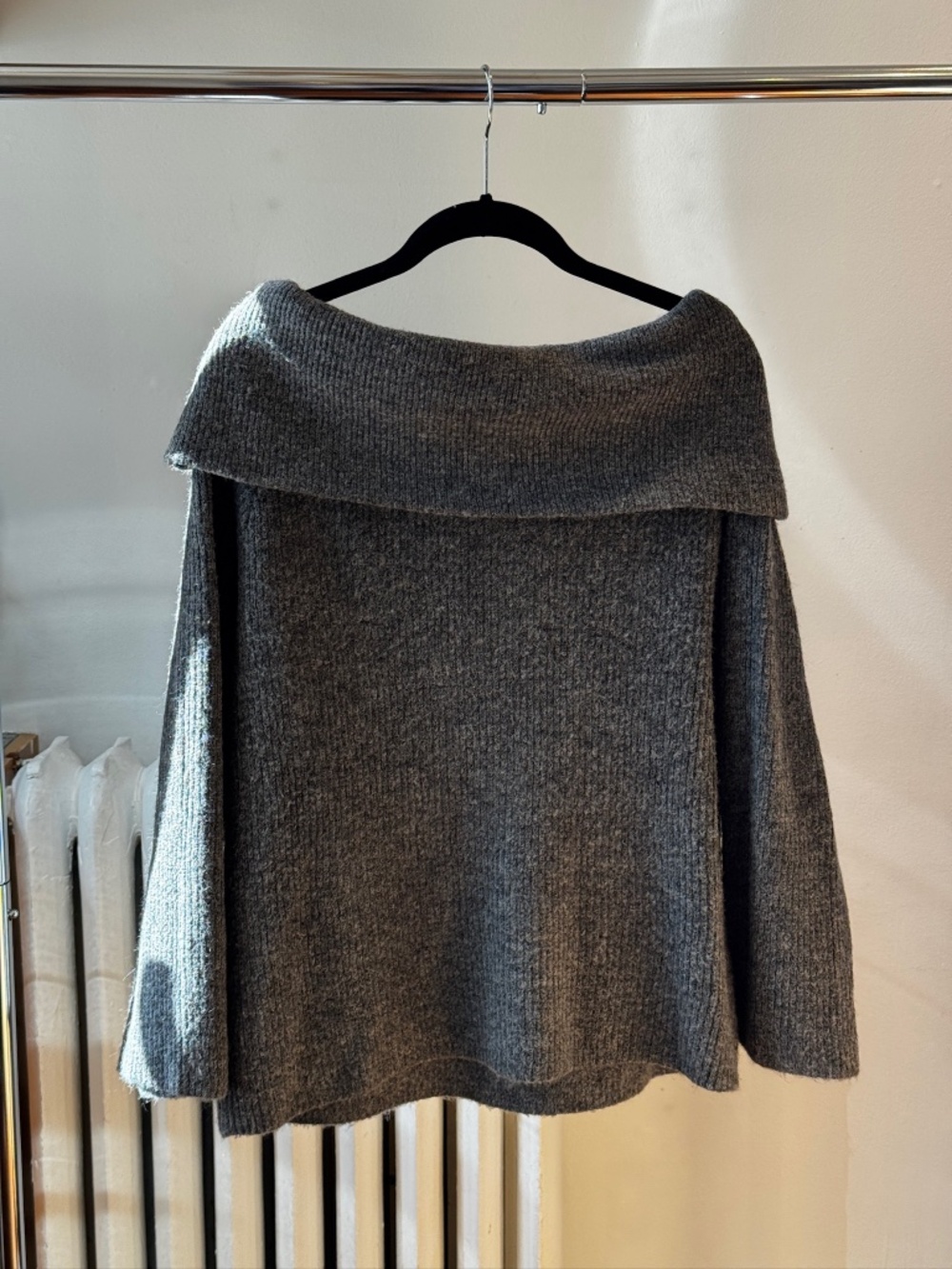 H&M Cowl Neck Knit Grey Sweater